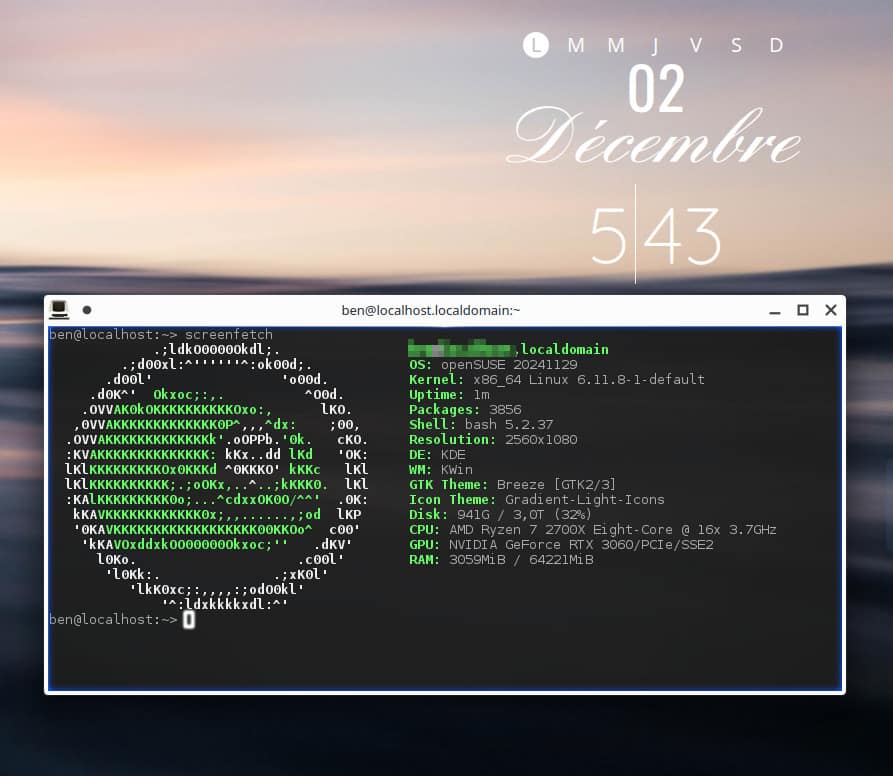 Opensuse Tumbleweed